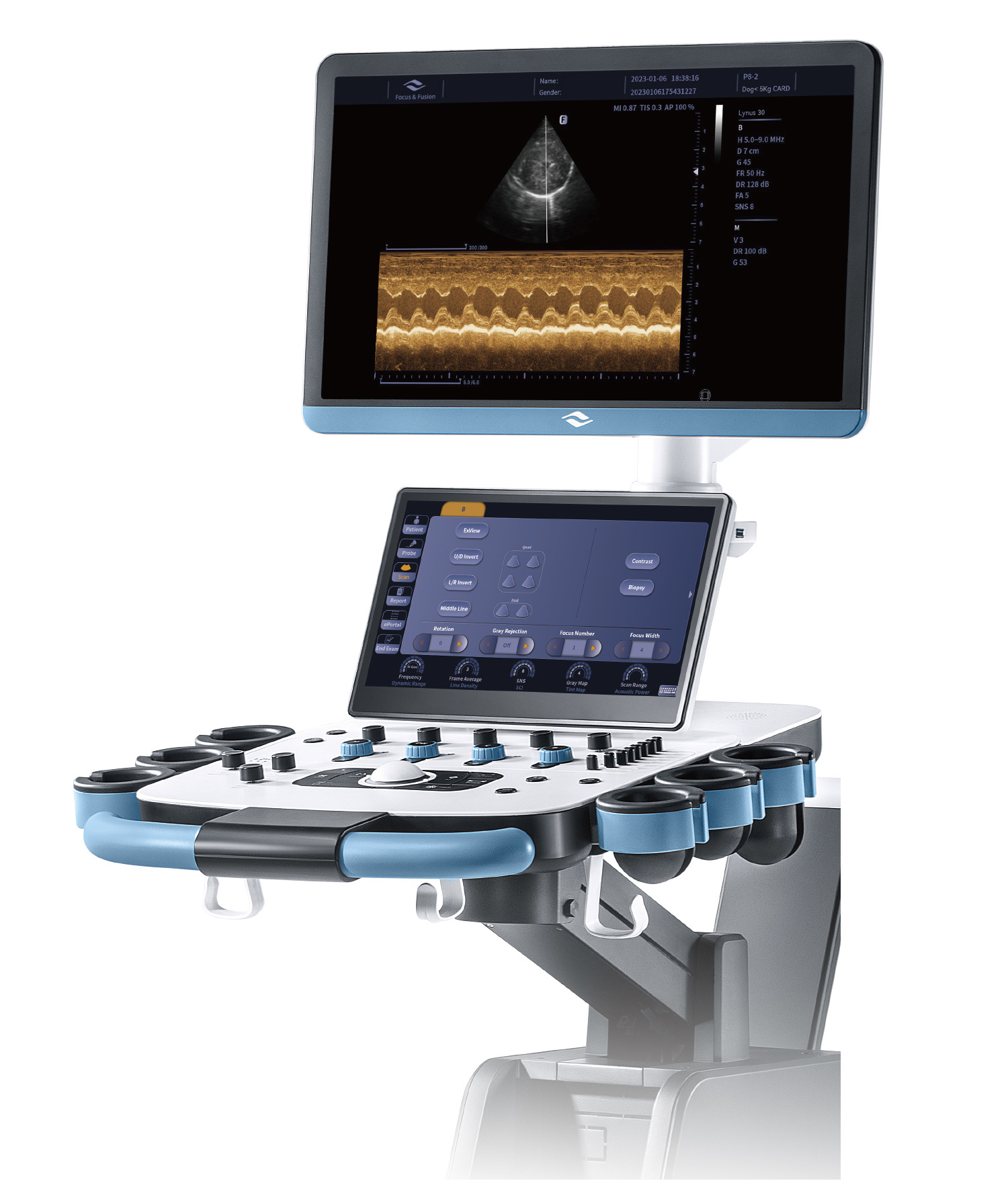 Focus & Fusion Lynus 30 veterinary ultrasound system
